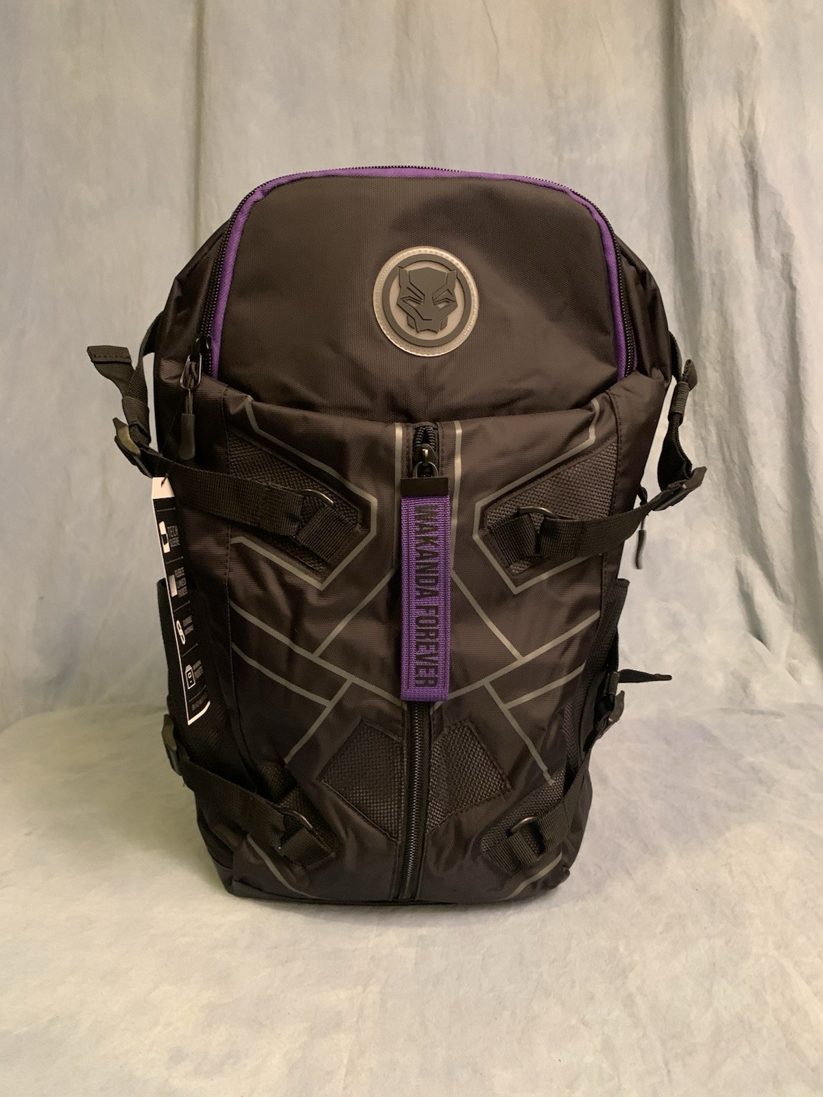 Black Panther Wananda Tech Backpack/Laptop Fleece Lined Durable Material