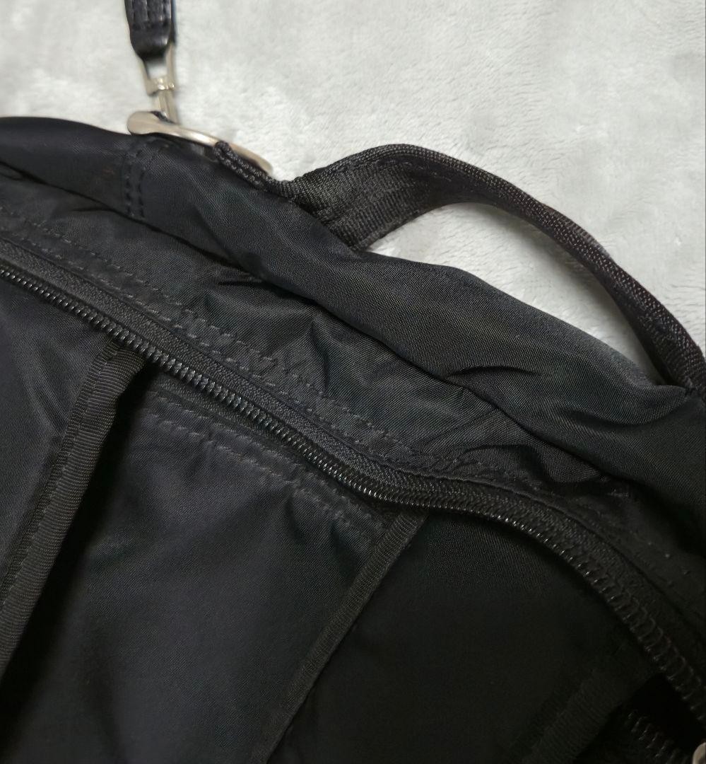 Master-piece Black Nylon Business Bag Used Japan