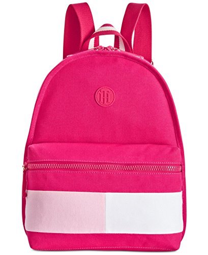New tommy backpack colorblock flag colorblocked pink canvas basic backpack bag
