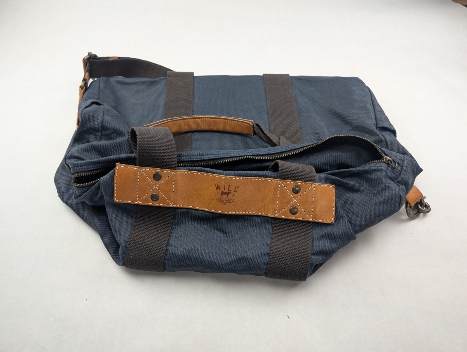 Will Leather Goods Leather Travel Duffle Bag
