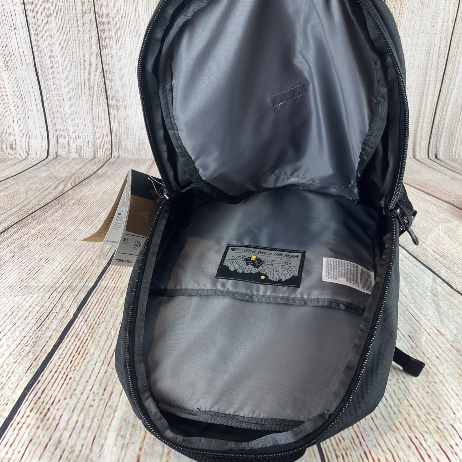 The North Face Connector Backpack – Black (NF0A3KX8)