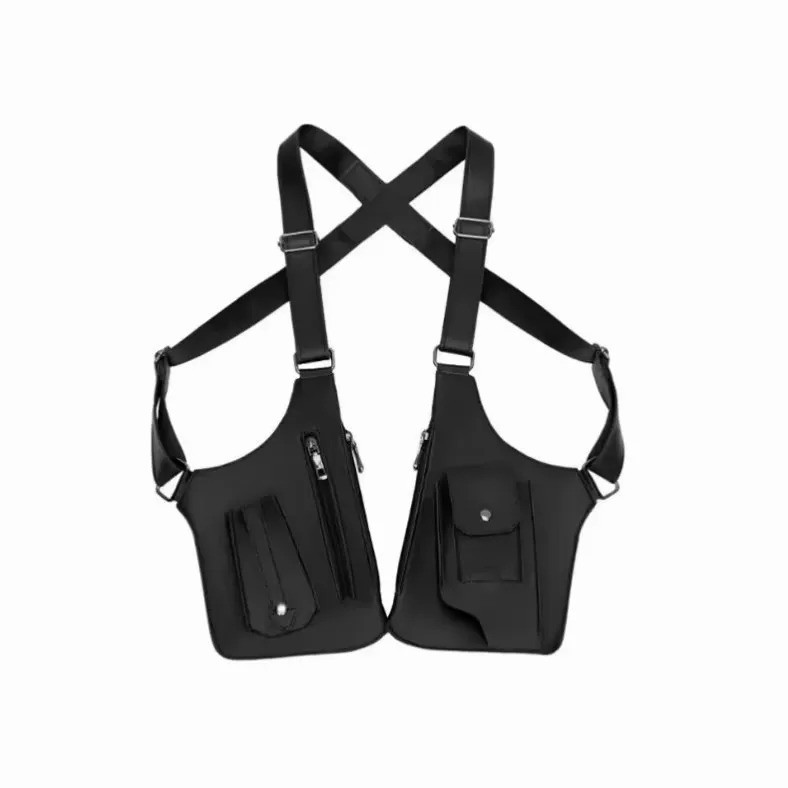 Adjustable Anti-Theft Underarm Shoulder Bag PU Leather Wallet Holster Bag
