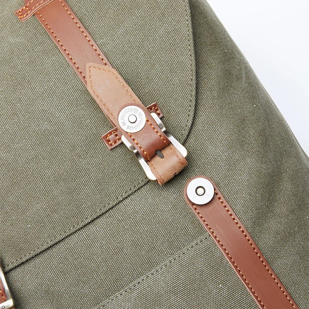Kaukko Canvas Backpack (Army Green) 18.1L NEW!