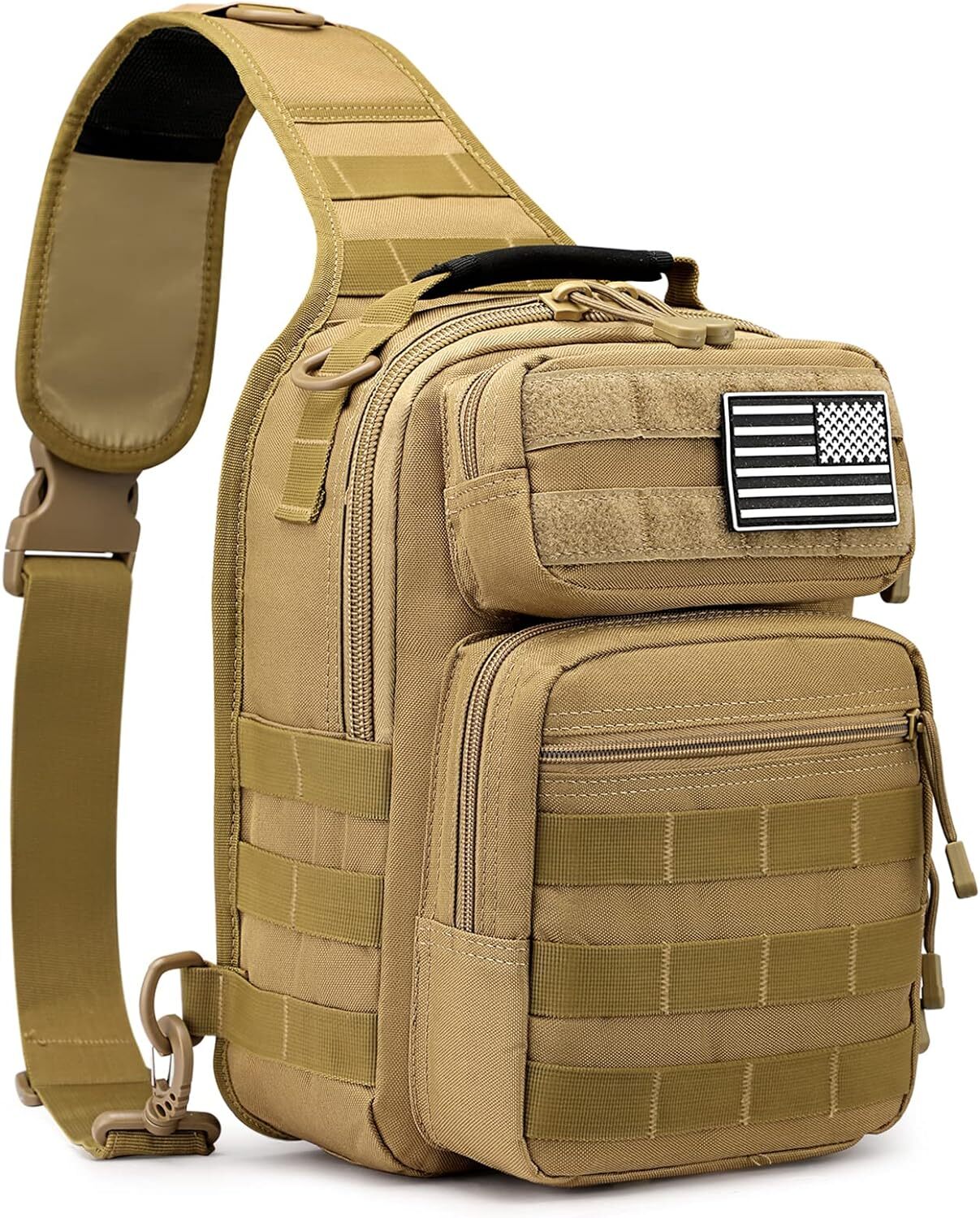 Tactical Sling Bag Backpack Military Shoulder Sling Pack Molle EDC Crossbody Bag
