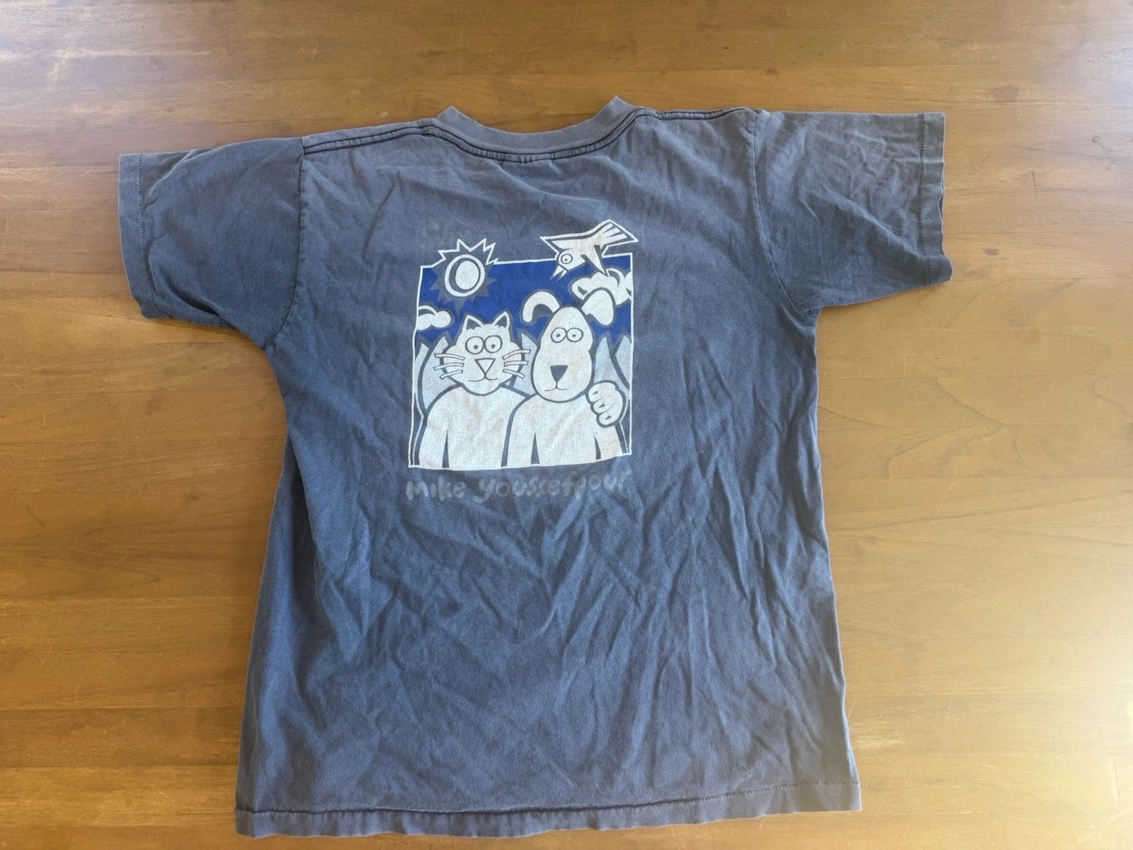 Santa Cruz Mike Youssefpour Skateboard Farmer Art Vintage 80s T-shirt Medium