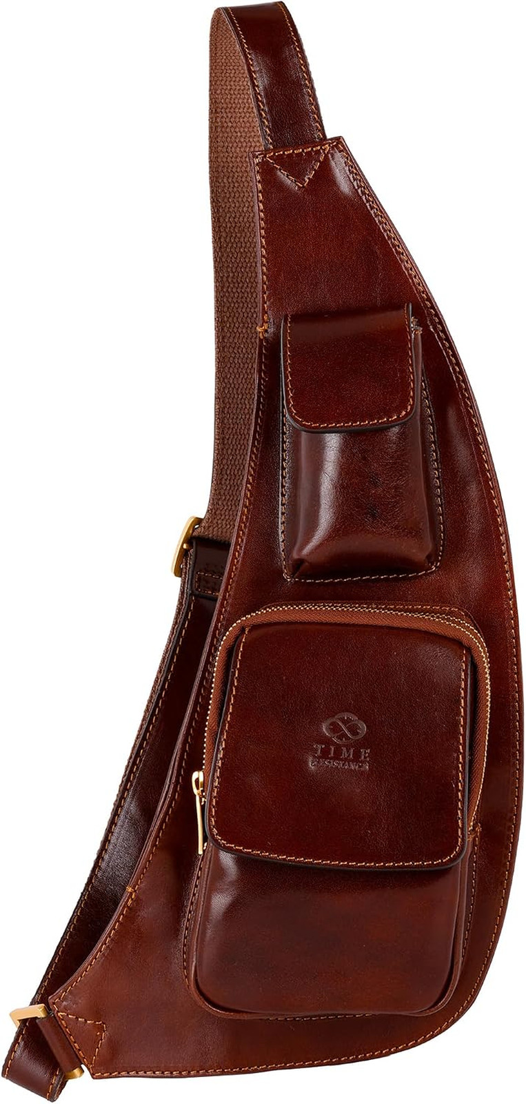 Leather Sling Bag – Crossbody Bag – Messenger Bag for Men and Women – Handmade S
