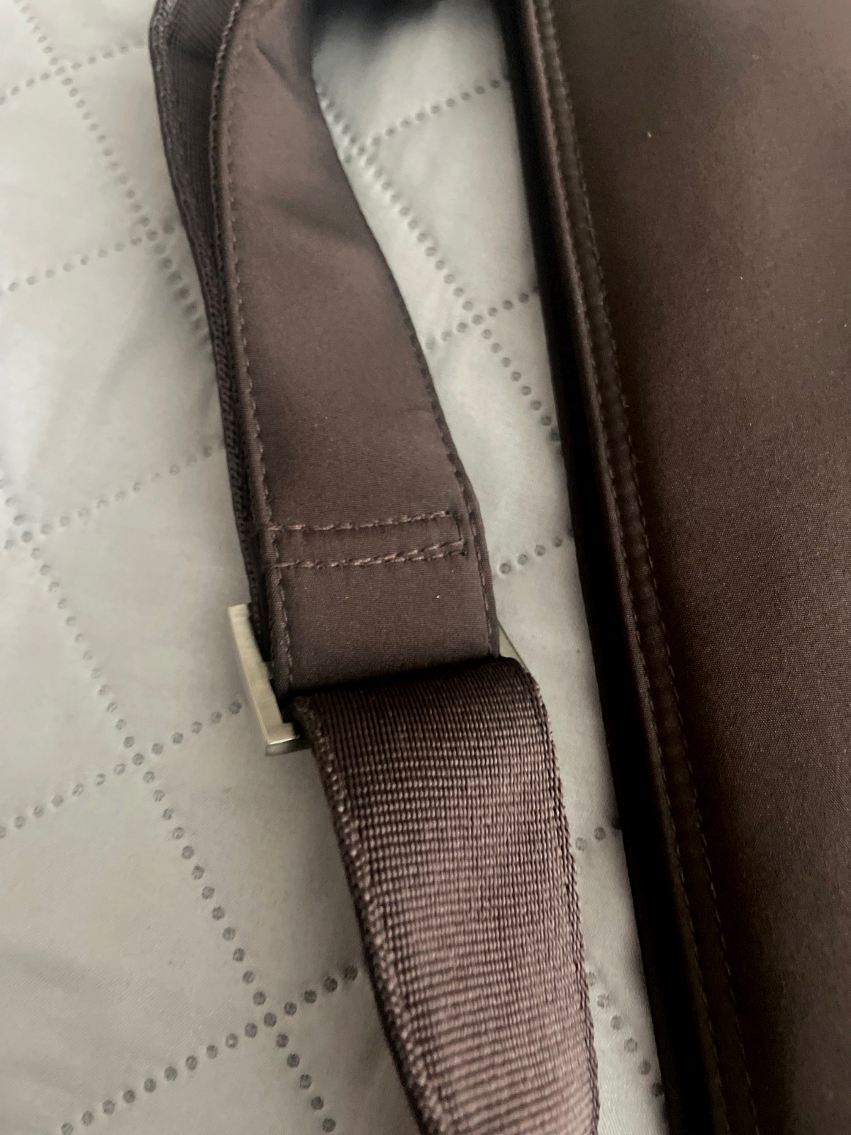 TRAVELSMITH Brown Laptop Shoulder Messenger Bag 15.5″ X 11.5″ Travel Smith
