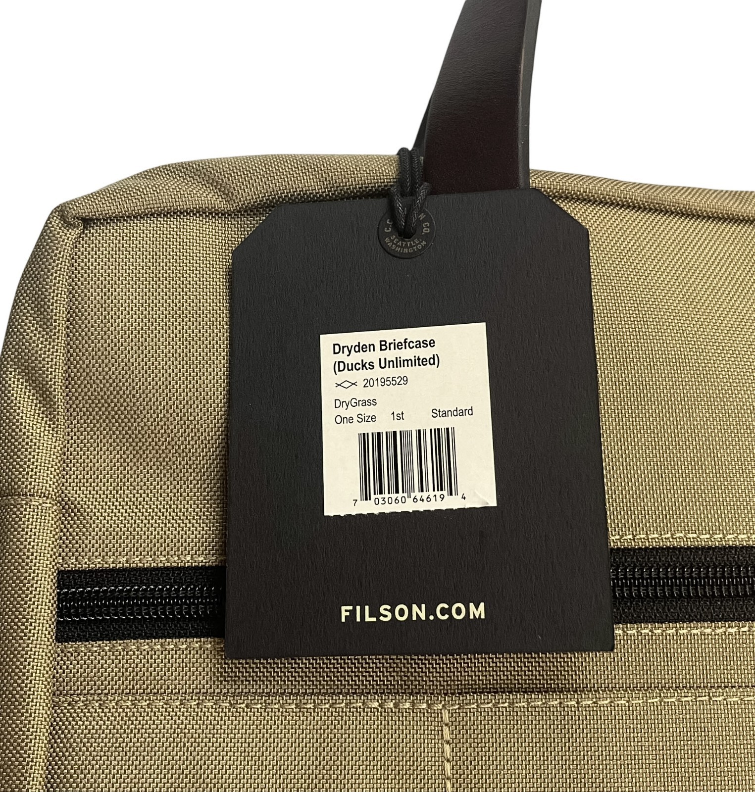 Filson Dryden Briefcase Ducks Unlimited Dry Grass Retired Color Brand New W/Tags