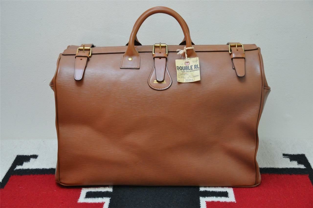Ralph Lauren RRL Handmade Saddle Bridle Leather Oversized Doctor’s Duffle Bag