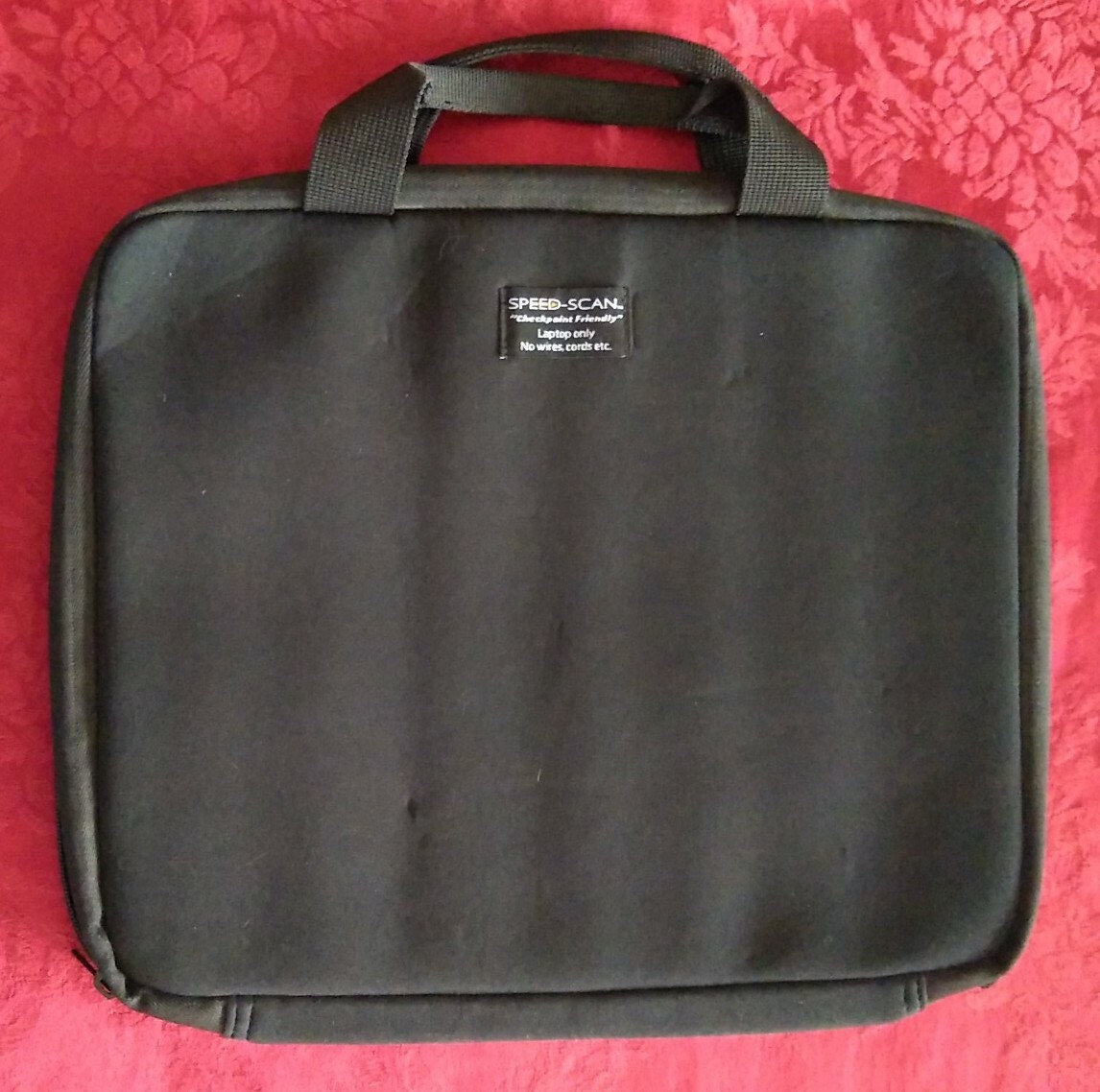Pelle Studio SPEED-SCAN Checkpoint Friendly Laptop Padded Bag Briefcase BLACK