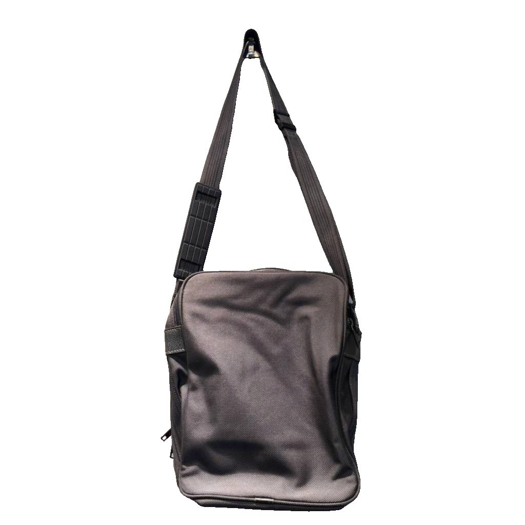 Samsonite Men’s Shoulder Bag Gray AB 11×7.5in Leather/Canvas Vintage