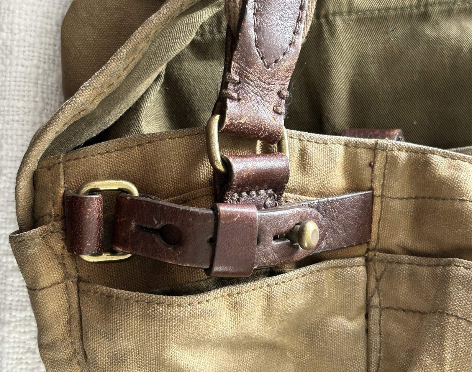 J Crew Dry Goods Abingdon Canvas Messenger Bag Cotton Leather Shoulder Bag