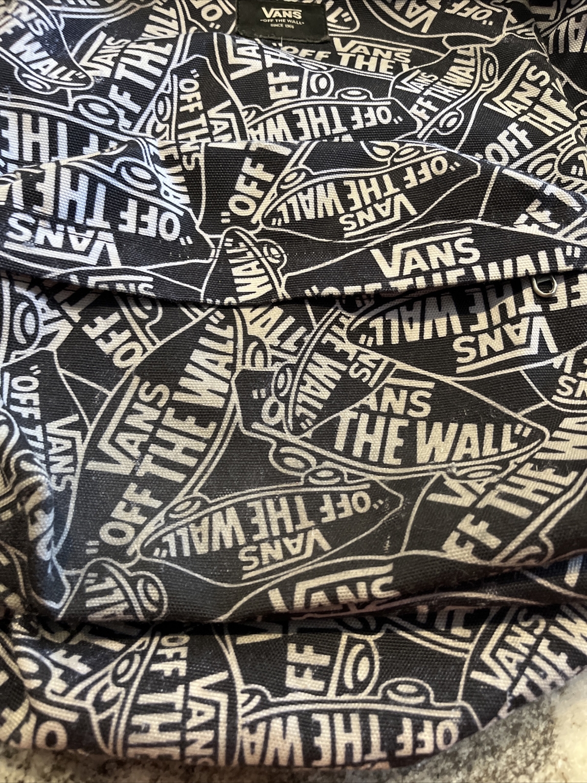 Vans Old Skool lll Off The Wall Black & White Backpack Logo Print