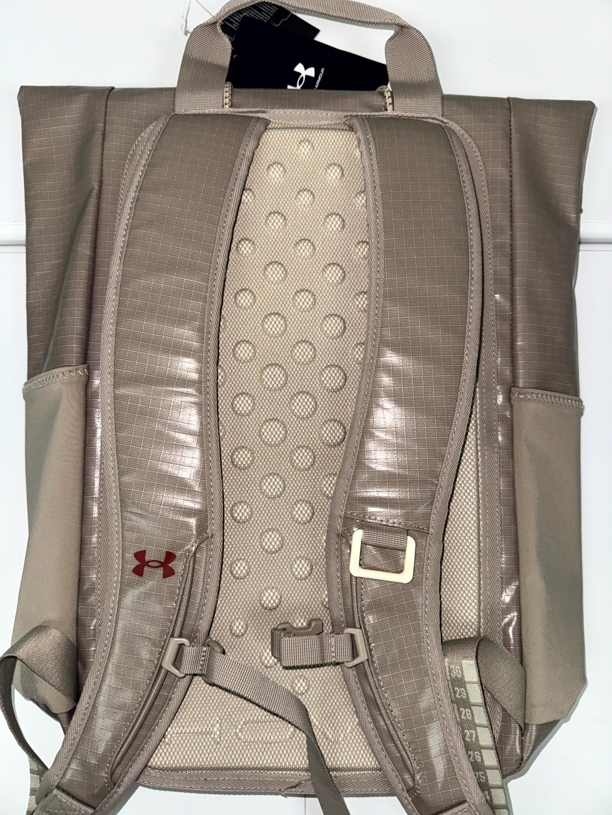 Under Armour UA Summit Backpack 18L Brown Roll Top Water-Repellent Laptop Bag