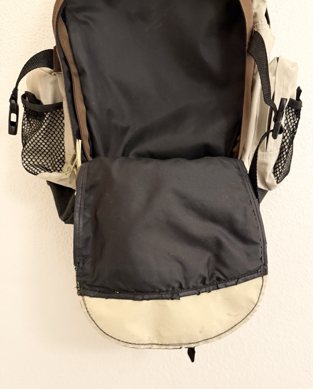 Vintage Adio Skateboarding Backpack Tan/Brown