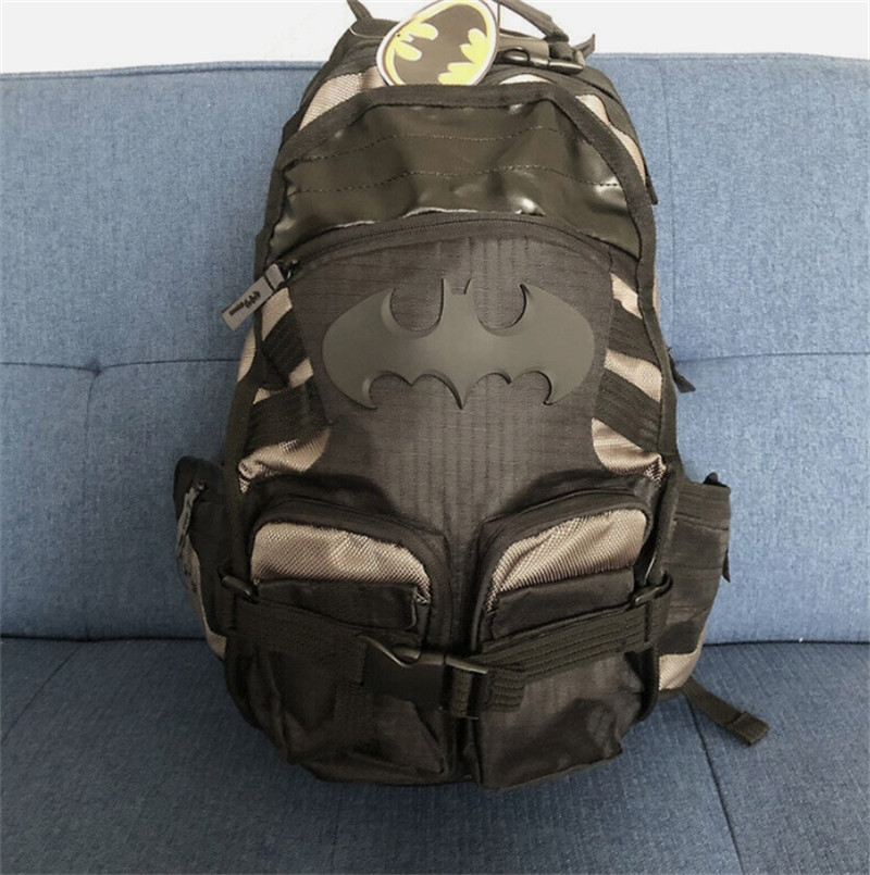 Bat Batman Black Knight Backpack Shoulder Bag Outdoor Travel Large Knapsack Gift