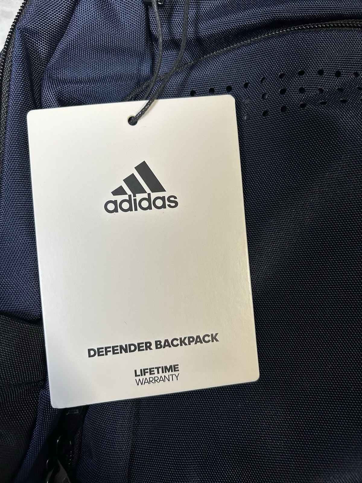 Adidas Defender Backpack Navy Blue 19.5”x11 to 12.5” x 8.5” to 9.25” 33to34L