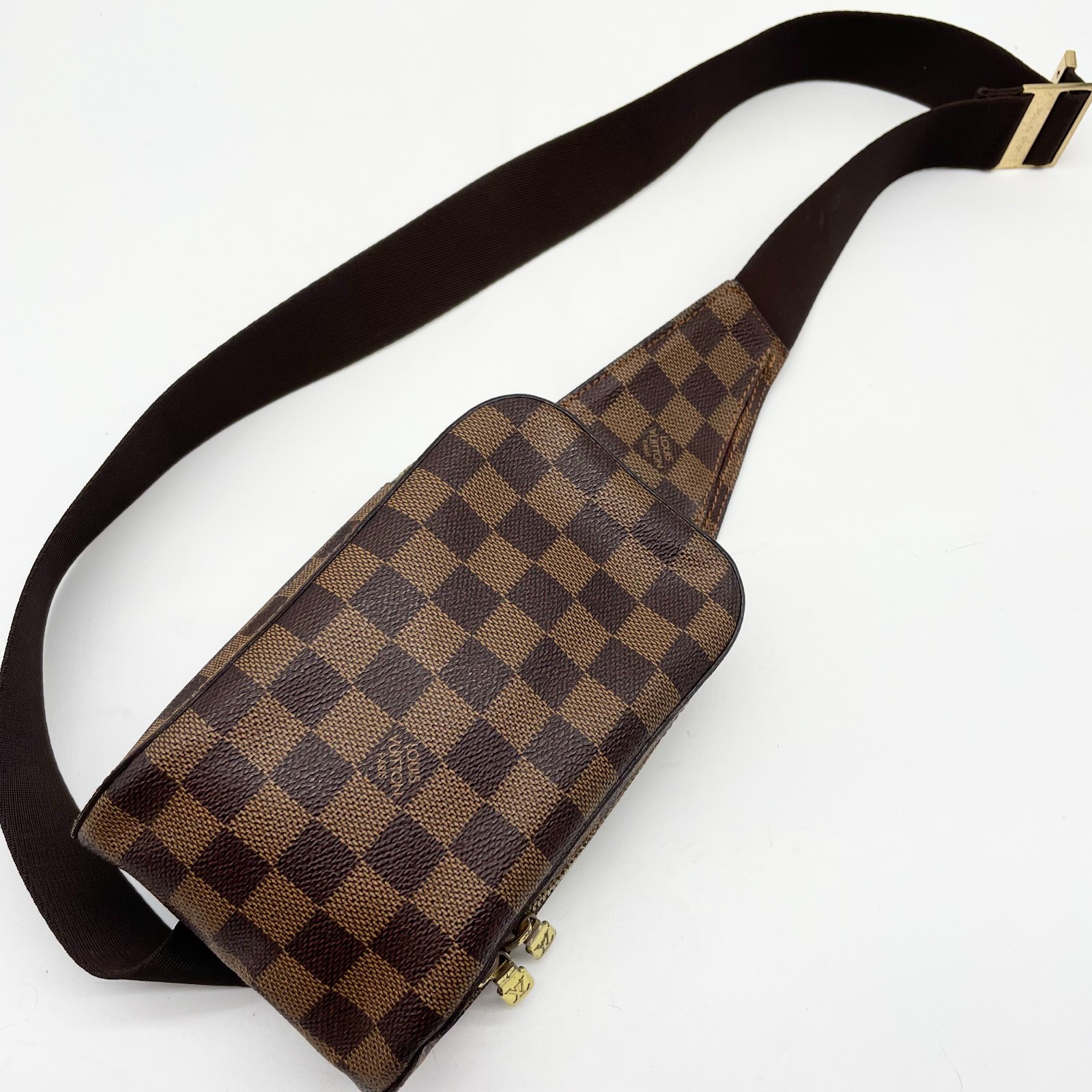 Louis Vuitton Damier Geronimos Crossbody waist bag Leather N51994 CA1013 Auth