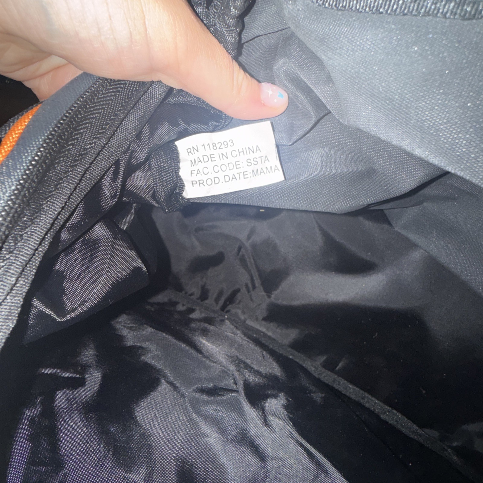 HARLEY DAVIDSON Duffel Bag Black Gray Orange Bar Shield Travel Gym Bag 19×9