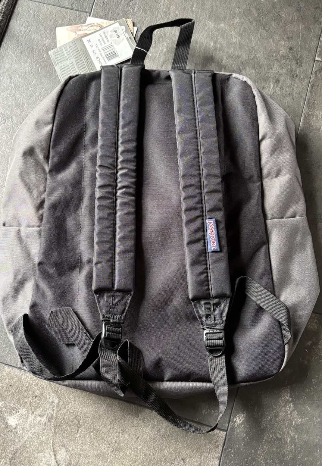JanSport T501 Superbreak Backpack- Forge Grey 6XD New w/tags.