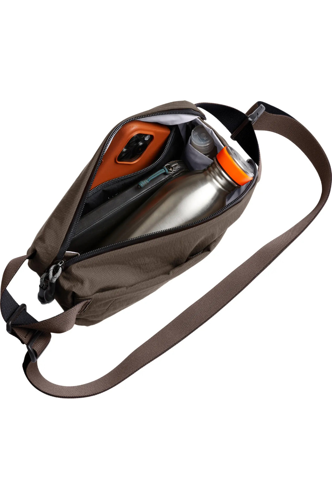 Bellroy Lite Sling Mini 4L River Rock Brown Lightweight Crossbody Bag NWT