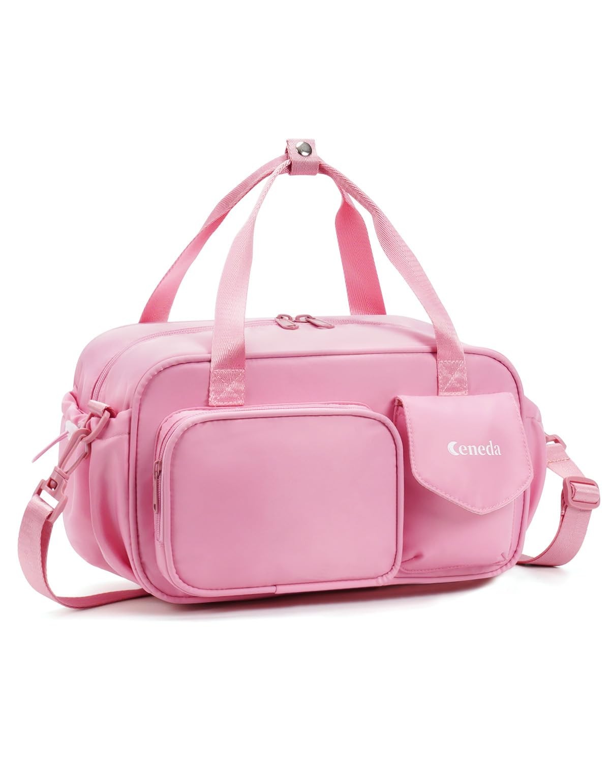 12 inch Mini Gym Bag for Women, Small Duffle Bag with Wet Pocket, Lightweight…