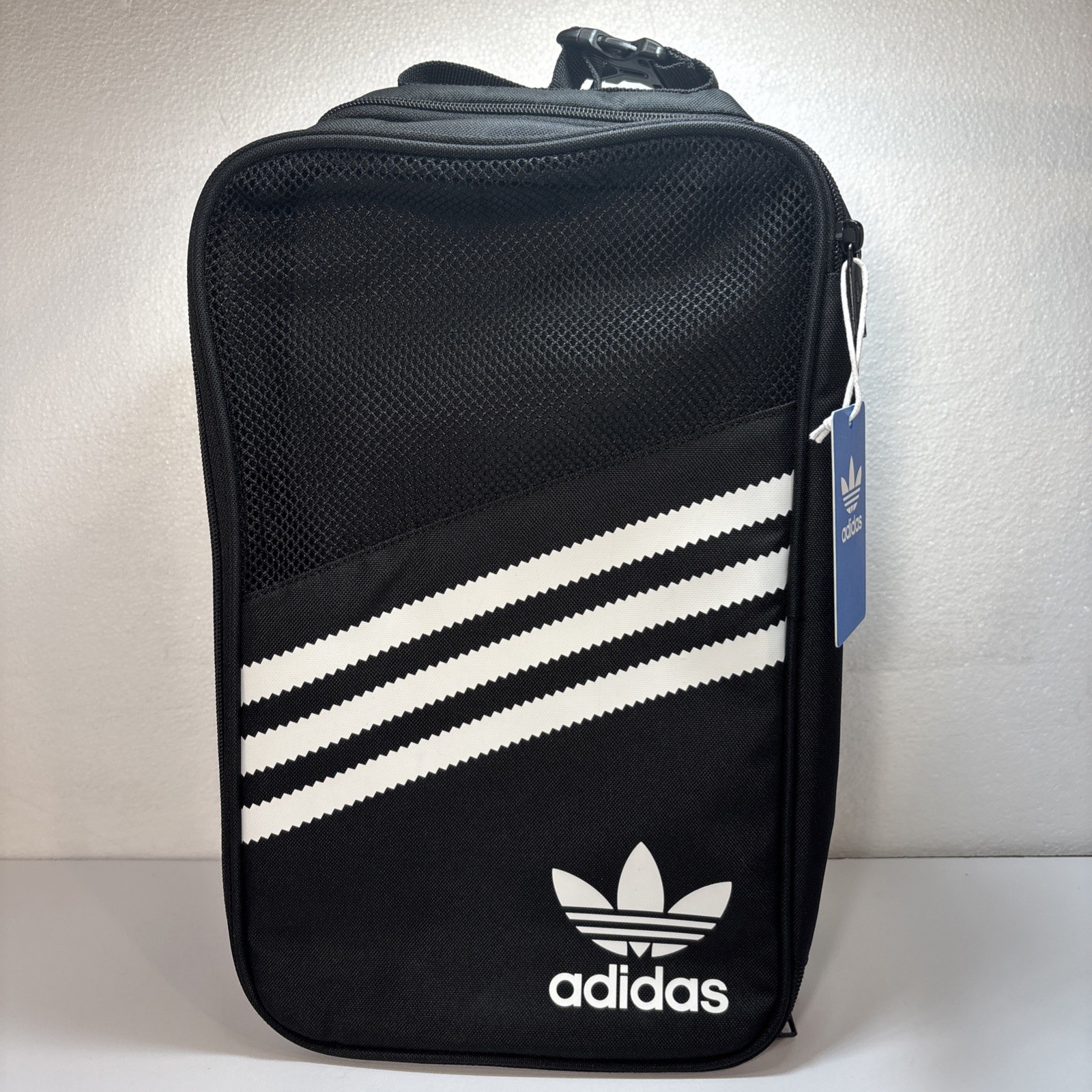 adidas Utility Kicks Shoe Bag Black/White New 14″ x 6″ x 8.5″ FZ6625