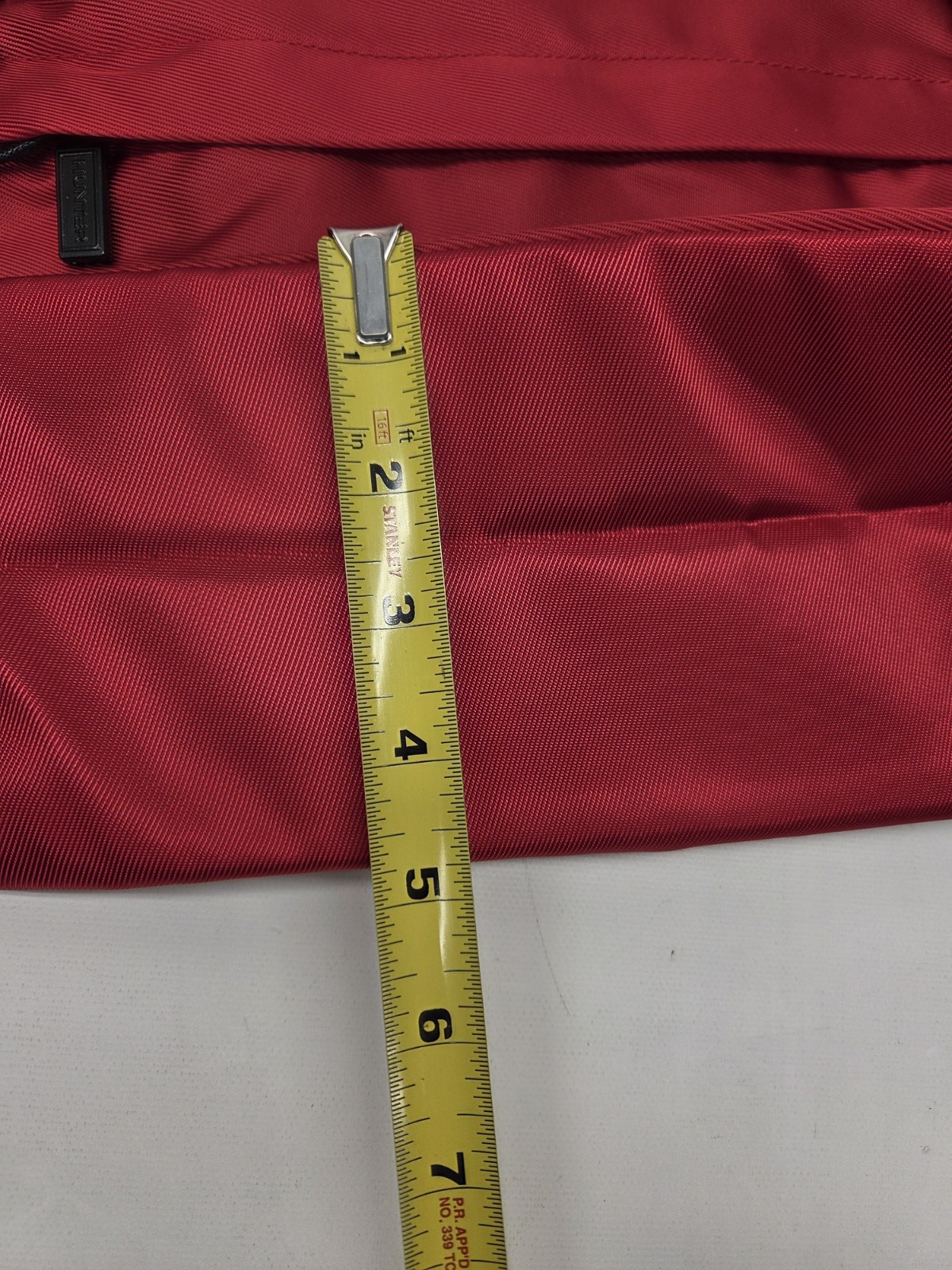 Hunter Top Clip Backpack – Red Color White Logo – Small Size