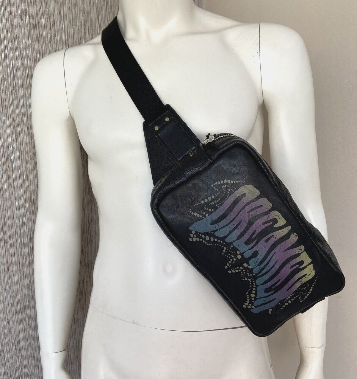 PAUL SMITH BLACK LEATHER DREAMER BUM BAG WAIST PACK RETAIL €590 BNWT