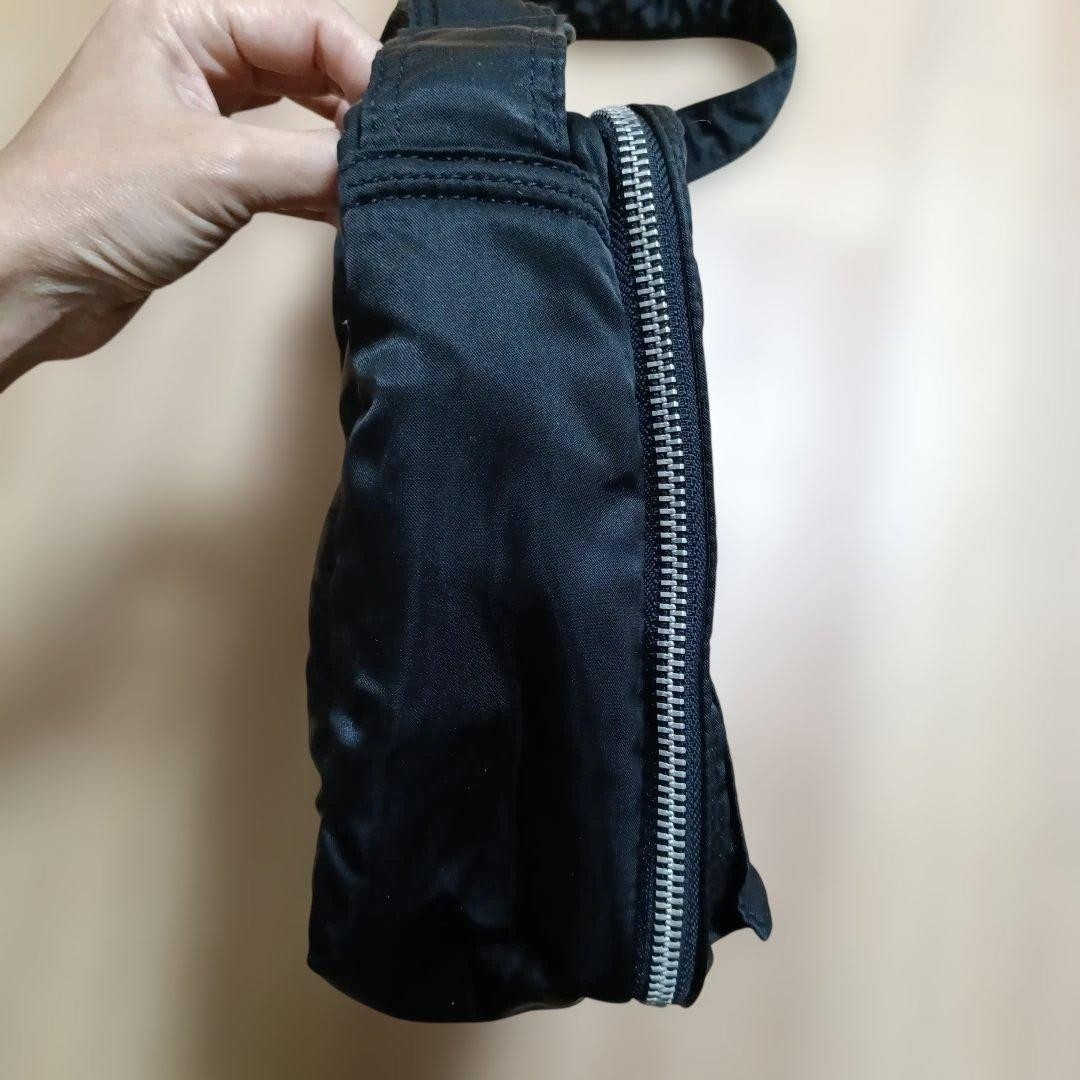 PORTER Yoshida TANKER Shoulder Bag L 2-Layer Black made in Japan Authentic