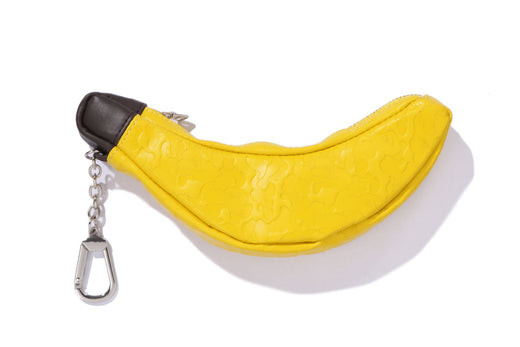 A Bathing Ape Solid Camo Banana Mini Pouch Yellow 1m30-190-016