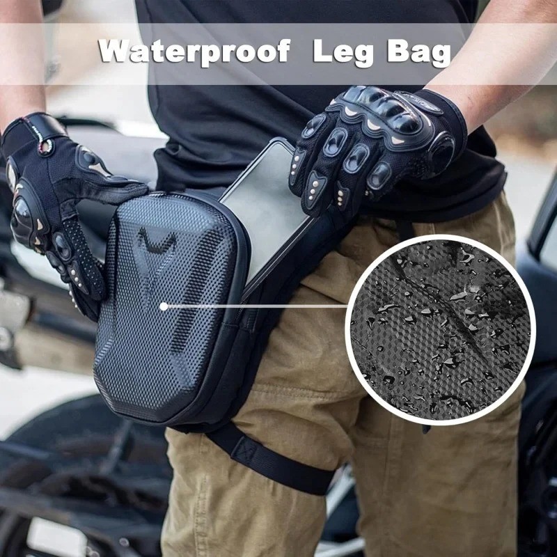 Motorcycle Leg Bag Waterproof Drop Thigh Waist Pack Rider Biker