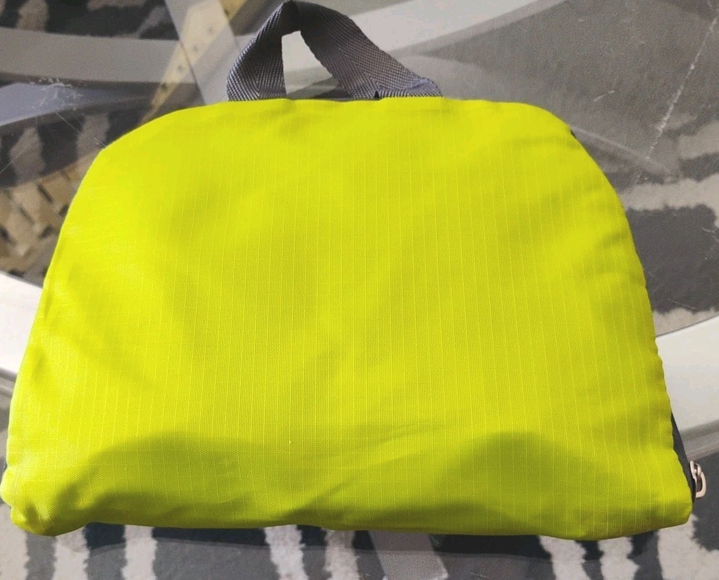 No Brand Foldable Backpack Lightweight Travel Book Bag Bright Lime Preloved