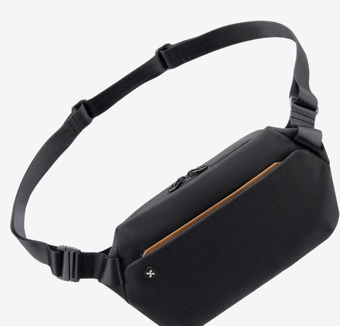 Mopak Wanderer Cross Body Tech Sling Recycled Bag MP-1003 Black Bellroy NEW