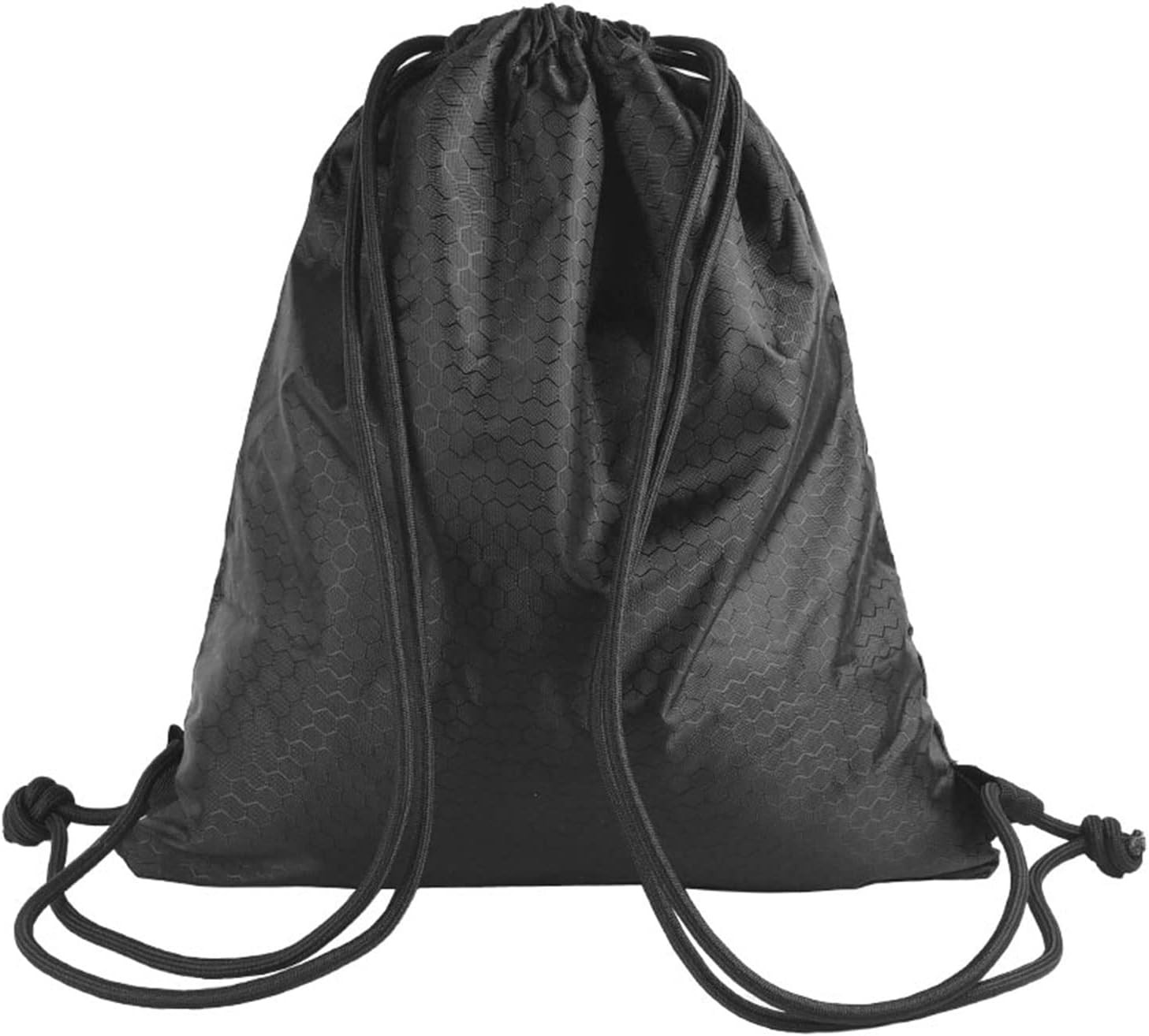 Drawstring Backpack Bag, Waterproof Draw String Back Sack with Zip Pocket
