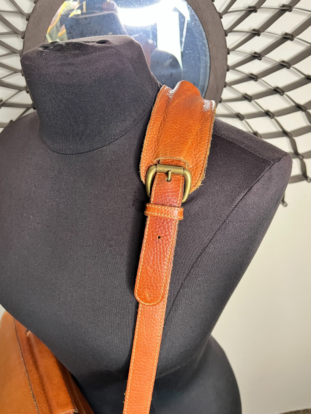 Vtg LEVENGER Leather Messenger Briefcase Laptop Bag Made In England British Tan