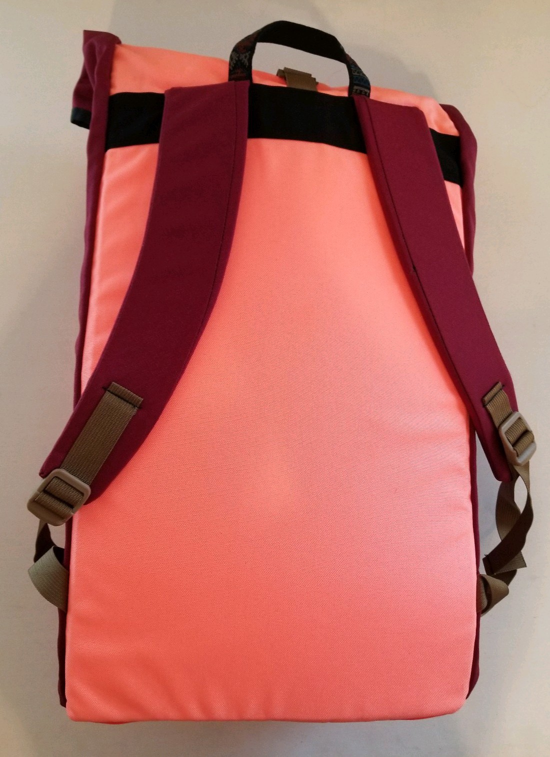 Urban Outfitters Buck Products Montana Made Nap Sack Orange Hiking Backpack New