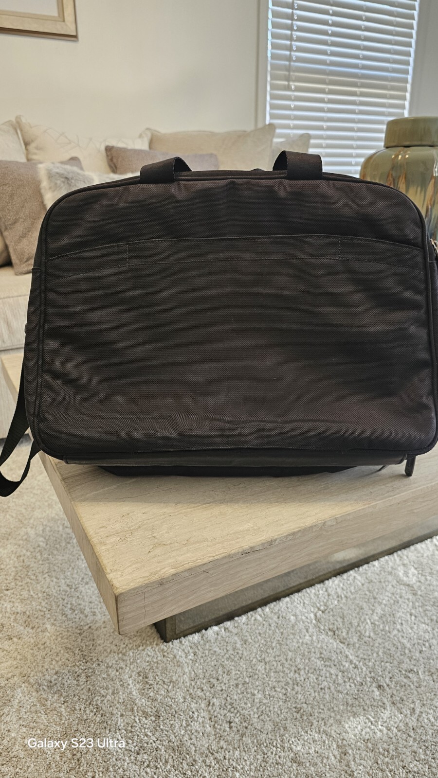 Tumi T-Pass Jackson Deluxe Portfolio Briefcase Laptop Bag Black Nylon T-Tech