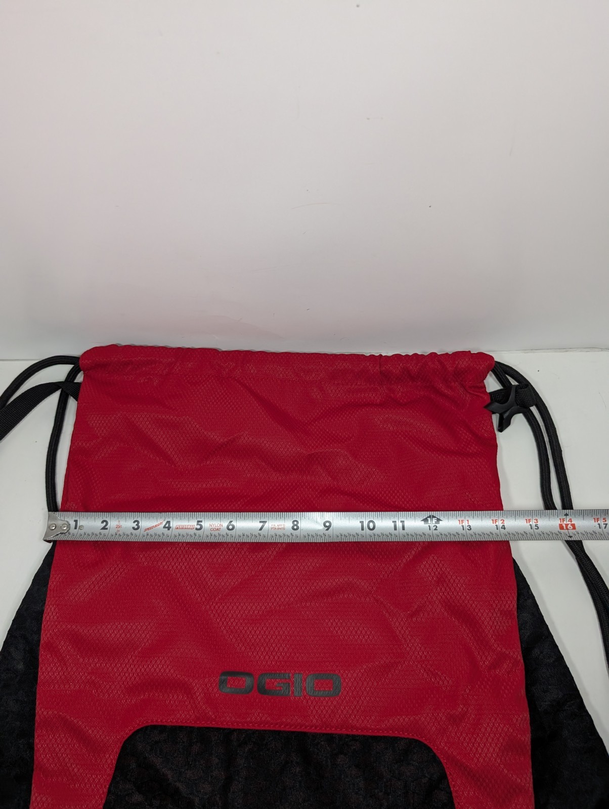 OGIO Boundary Cinch Pack Commuter Day Pack Laptop Travel Bag Red 18×14 Inches