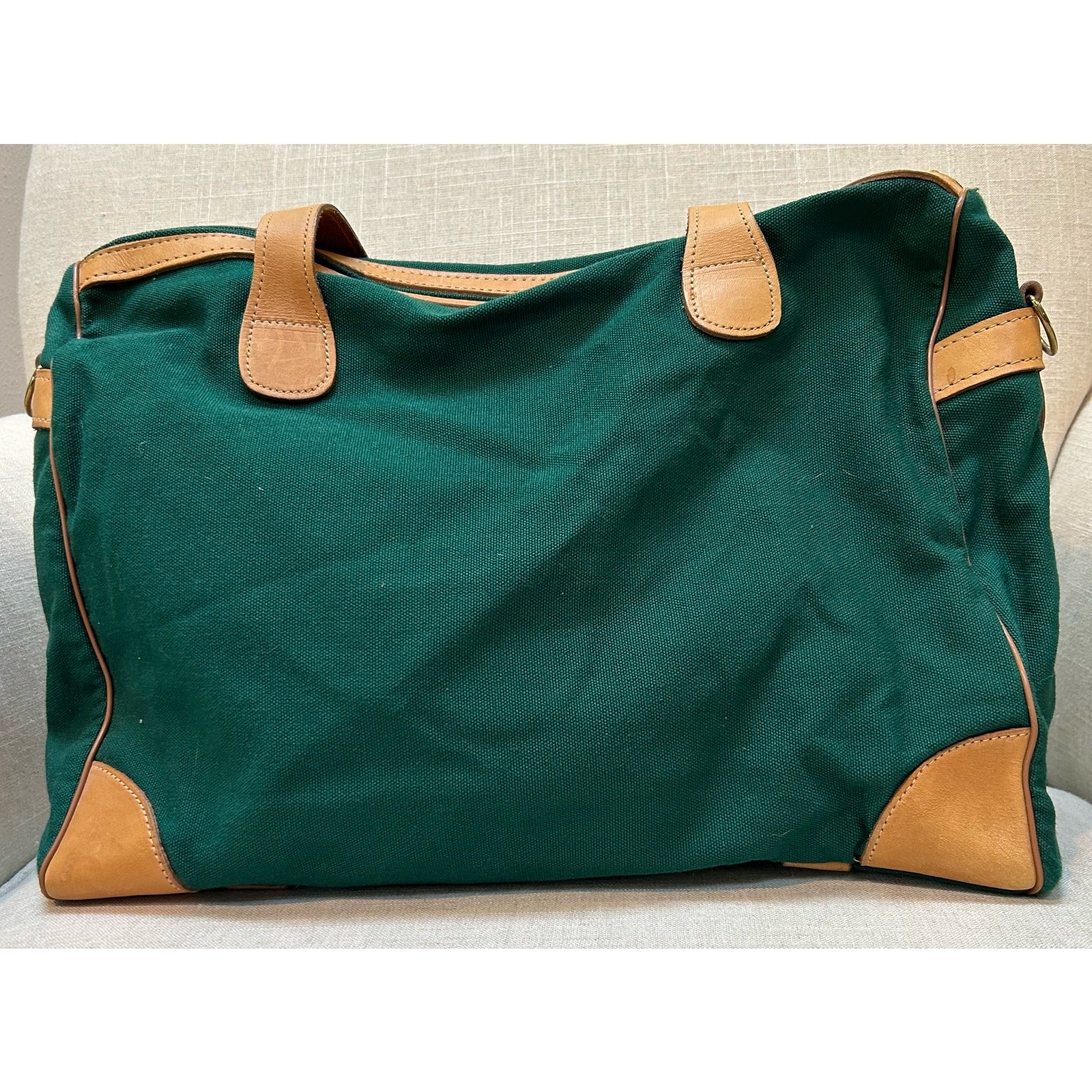 Banner House Duck Canvas Double Handle Bag 12”x15”x9” Vintage Travel Tote YKK