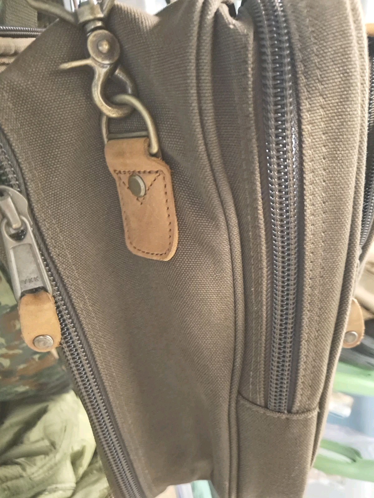 Cabelas Leather & Canvas Carry-On/Briefcase, Never Used, With Tags