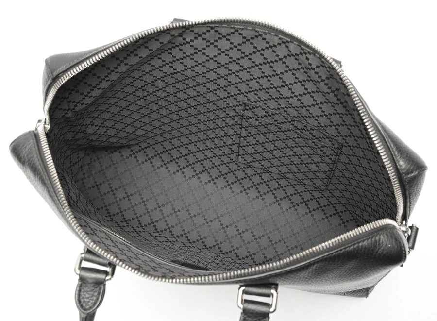 Gucci Briefcase Business Bag 387074 Leather Black