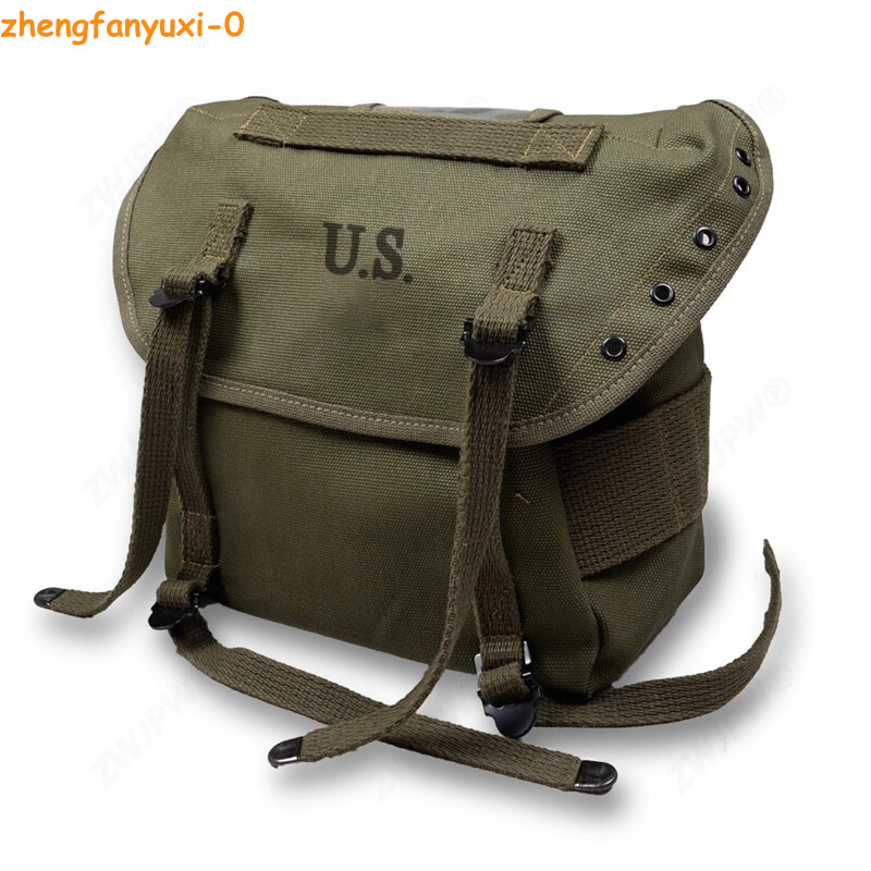 U.S. Vietnam Era Military M1961 Military CanvasBag Tactical Field Pack w/Straps