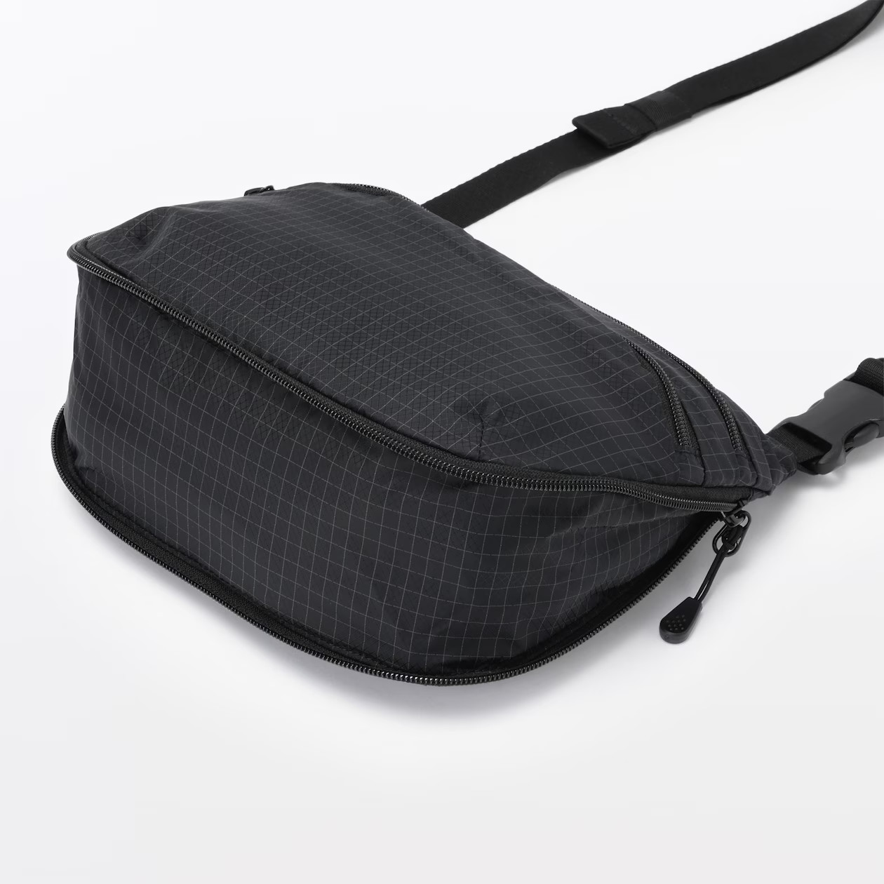 MUJI Water-Repellent Ripstop Mini Shoulder Bag Sling Bag Crossbody Unisex NWT