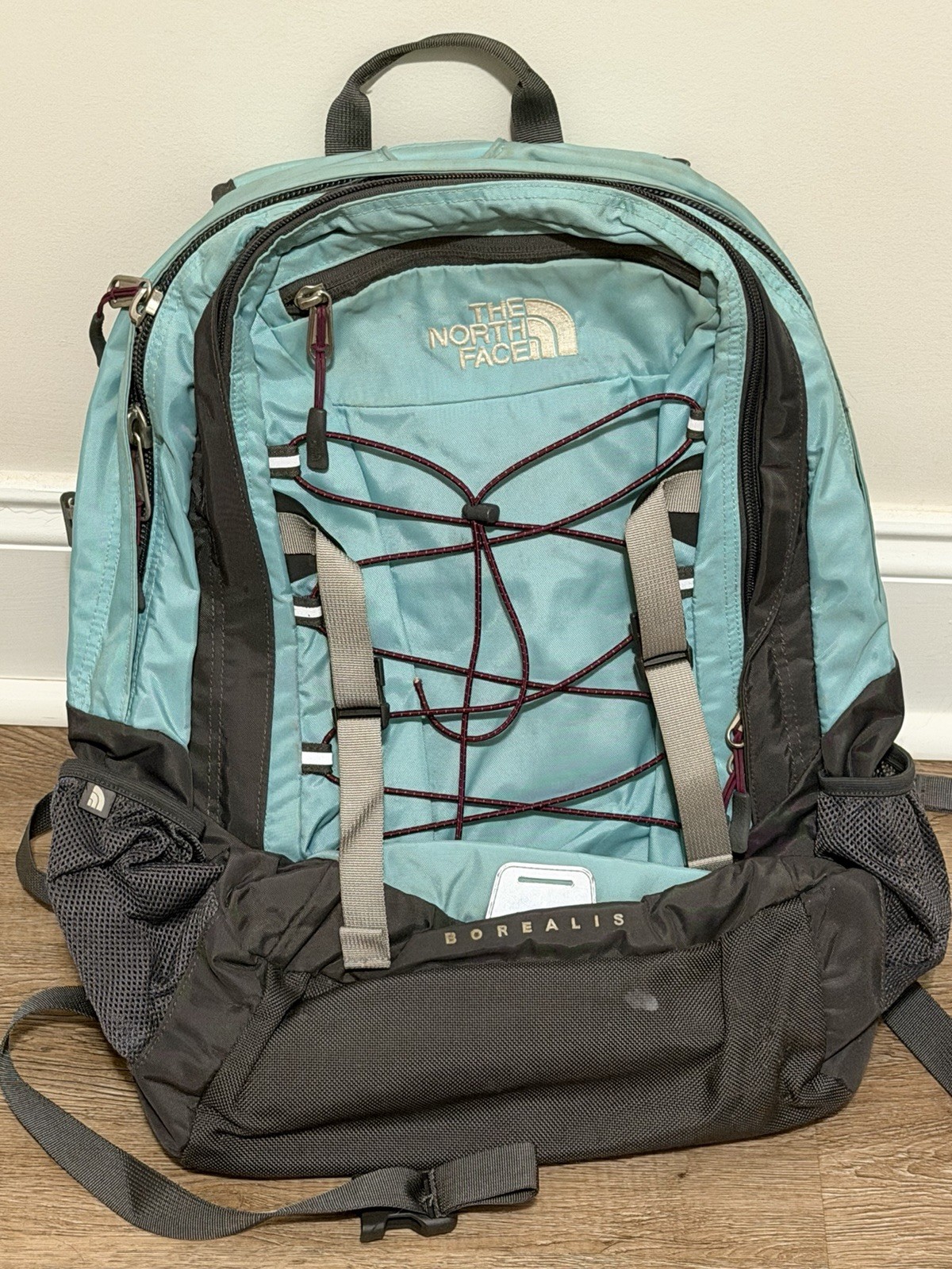 The North Face Borealis Backpack Teal Green Hiking Outdoor School Laptop