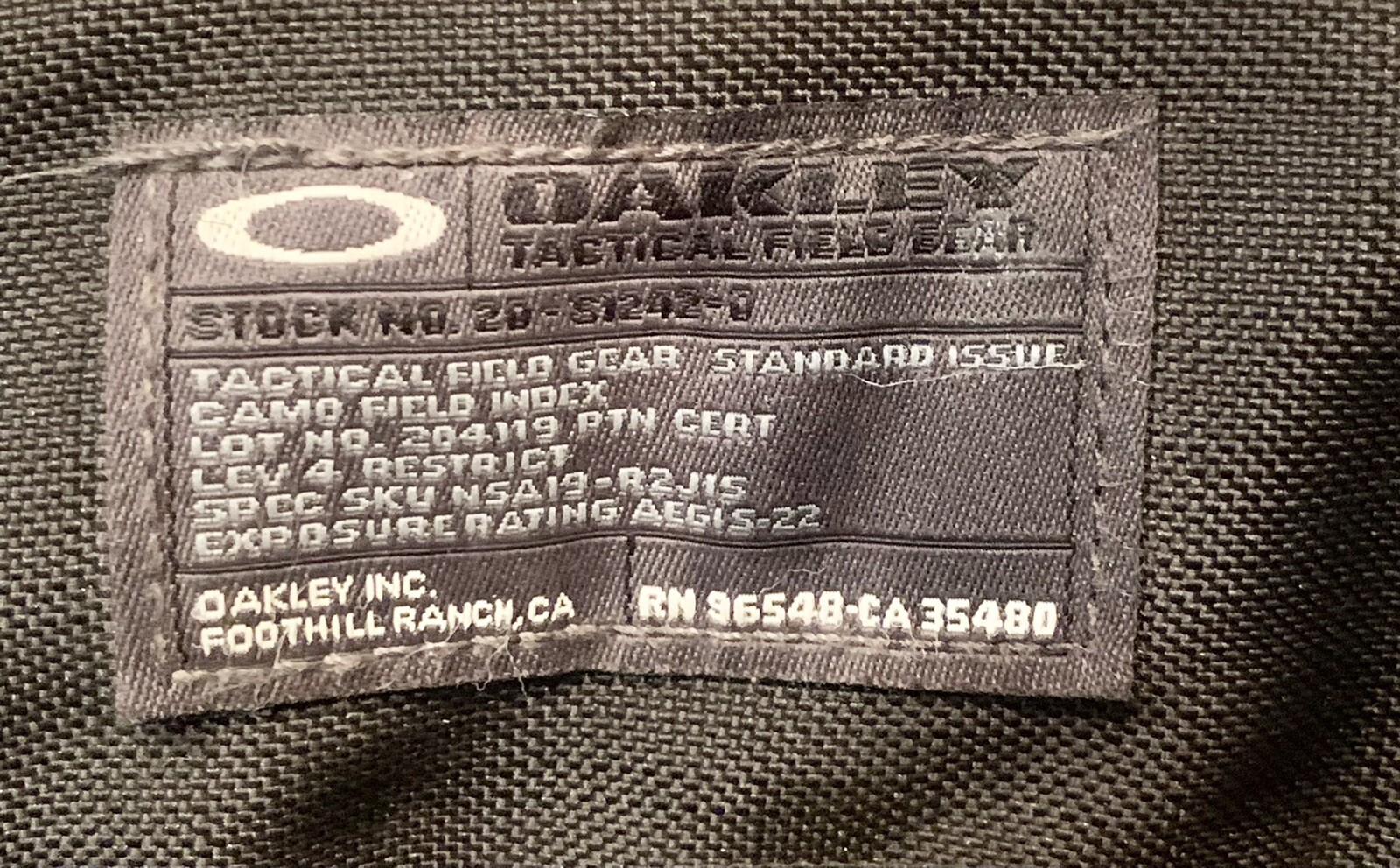 OAKLEY TACTICAL FIELD GEAR BACKPACK Camouflage