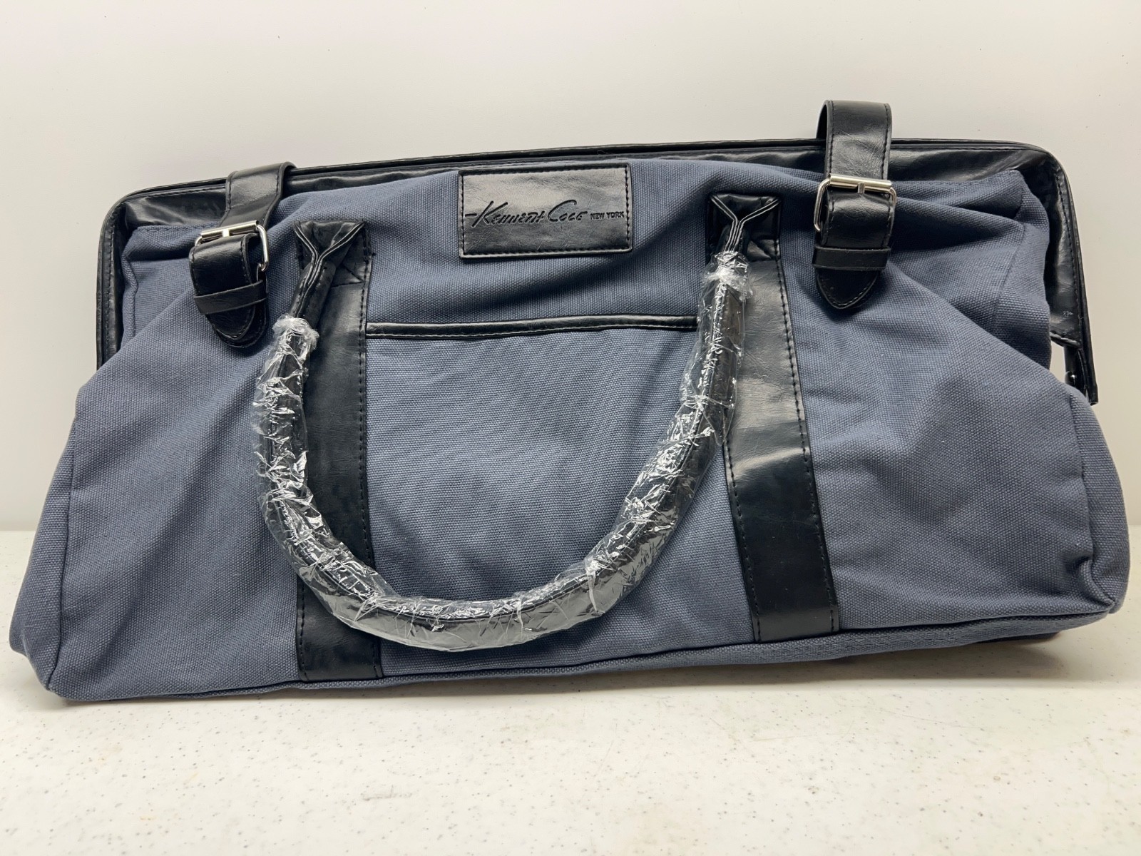 Kenneth Cole [Travel_Satchel_Doctor] BAG (19”x11”x9”) Blue/Grey/Black (Ltd.)