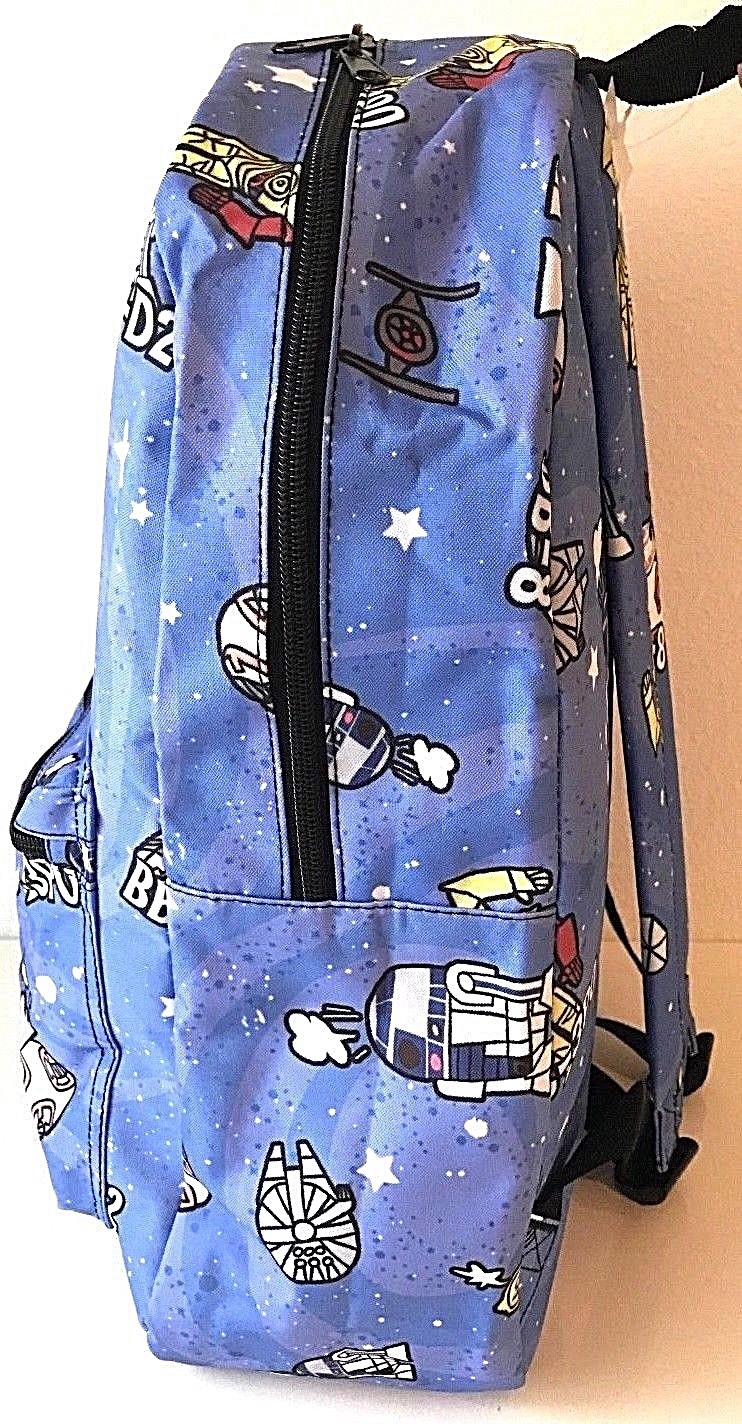 Disney Star Wars Droids Backpack BB8 R2D2 C-3PO Millennium Falcon School Travel