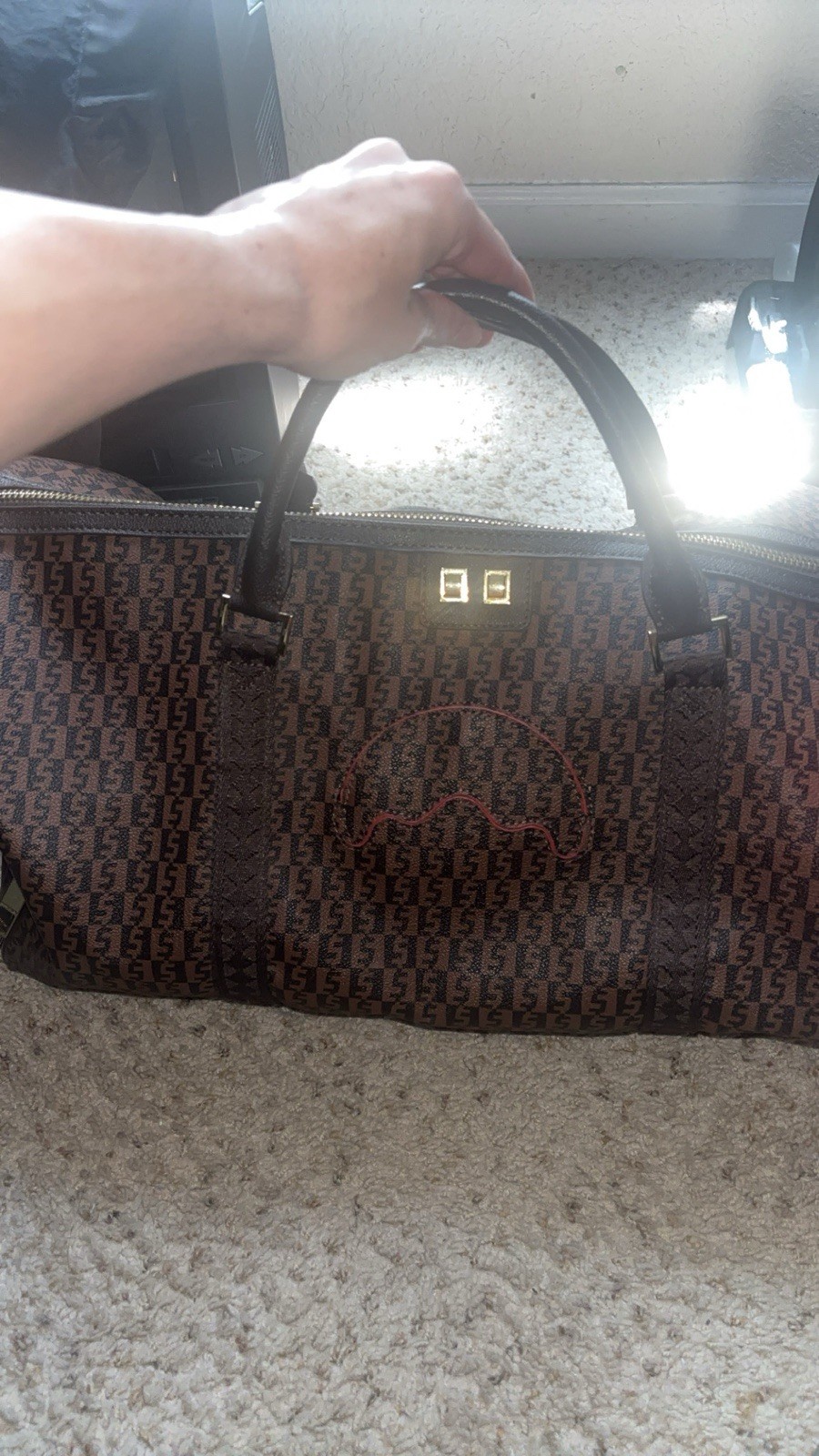 Sprayground Duffel Bag – Money Check Zippered