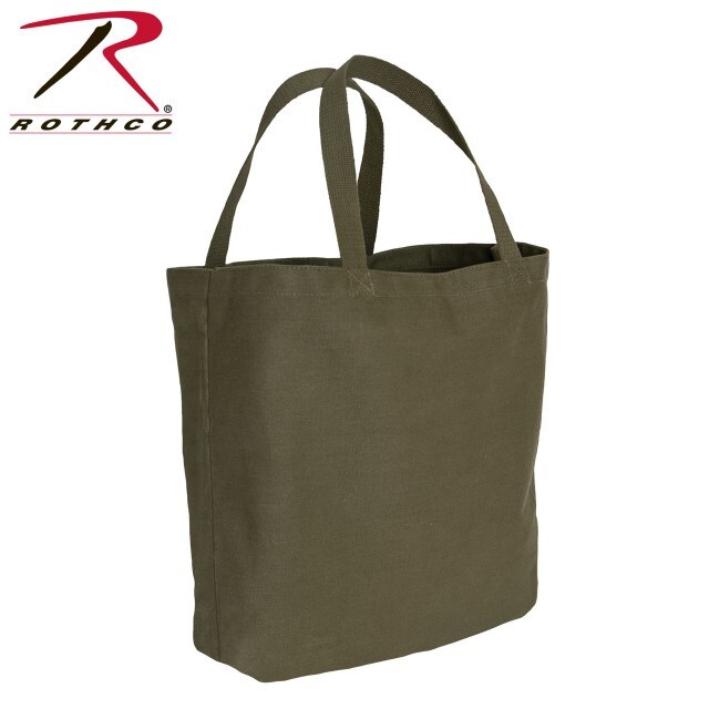 Rothco Canvas Camo And Solid Tote Bag – Olive Drab